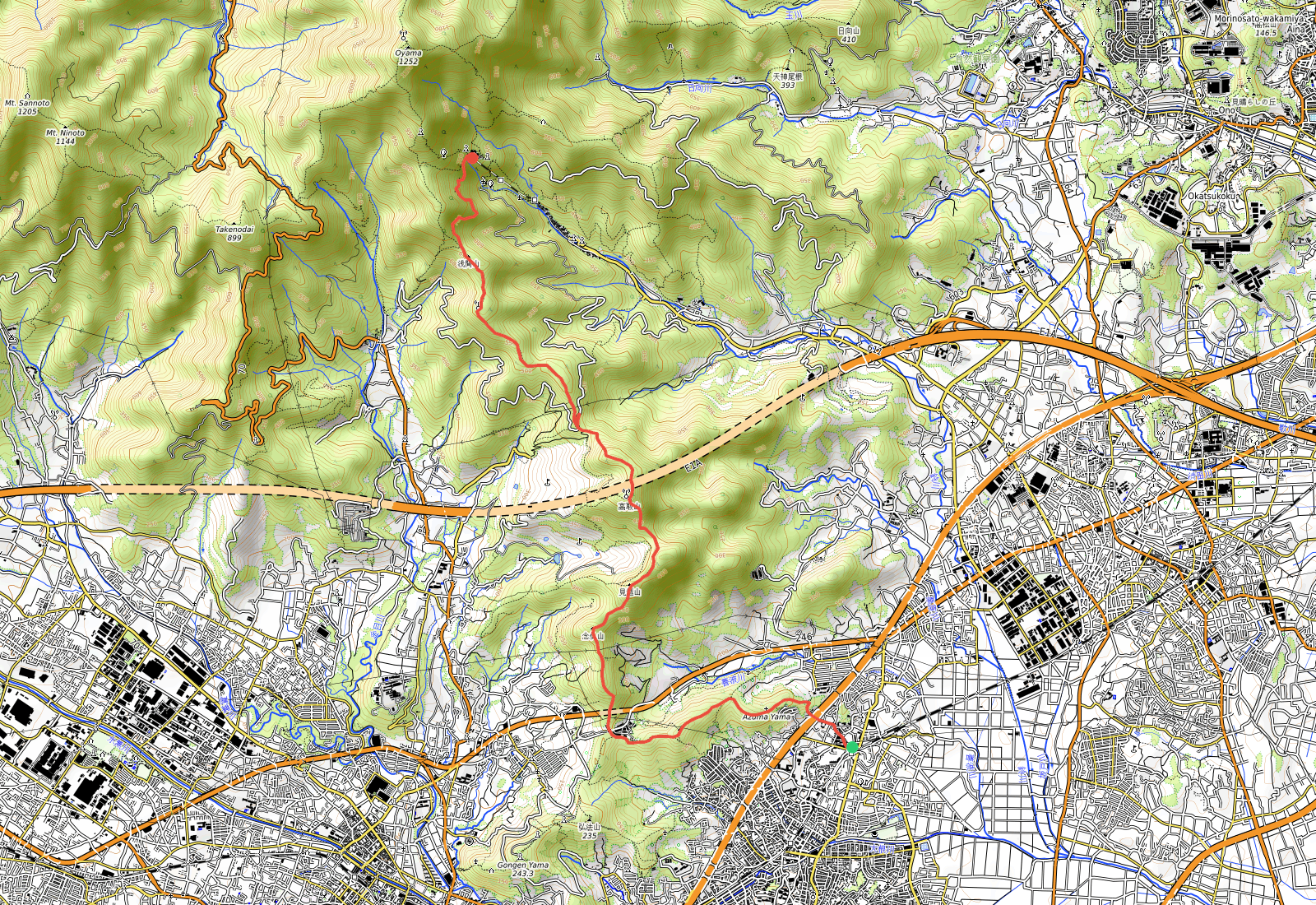 GPS trace on OpenStreetMap